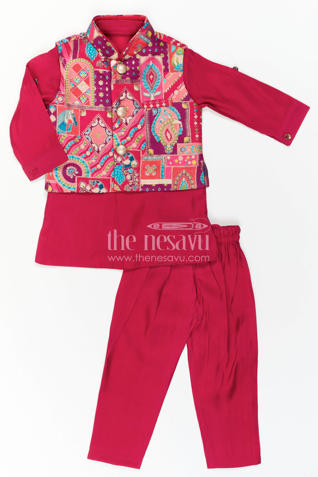 Baby Boy Ethnic Jacket Set for Festive Weddings and Celebrations