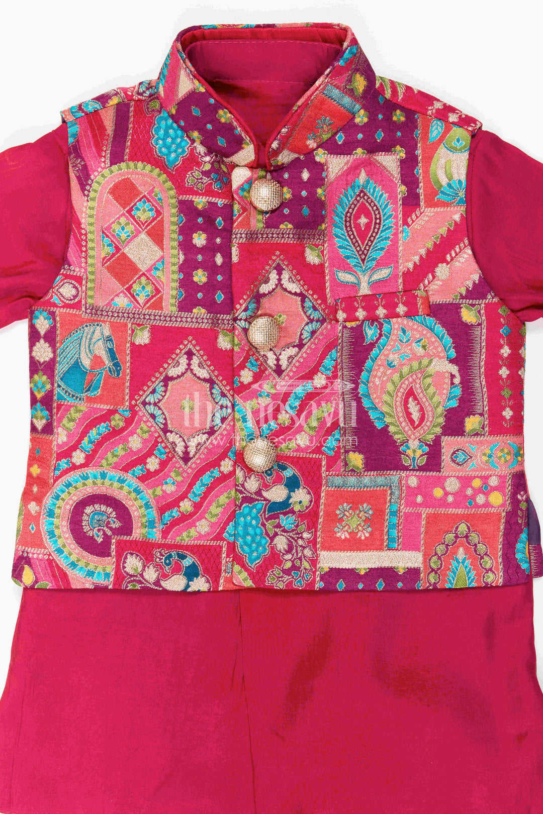 Baby Boy Ethnic Jacket Set for Festive Weddings and Celebrations