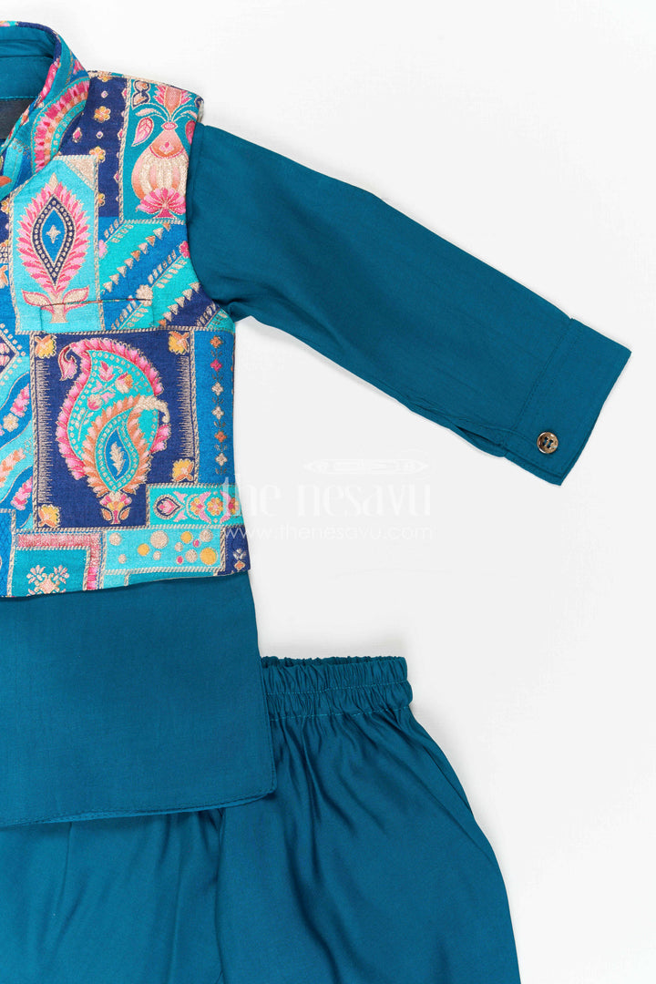 Toddler Boy Jacket Set for Festive Functions and Ethnic Parties