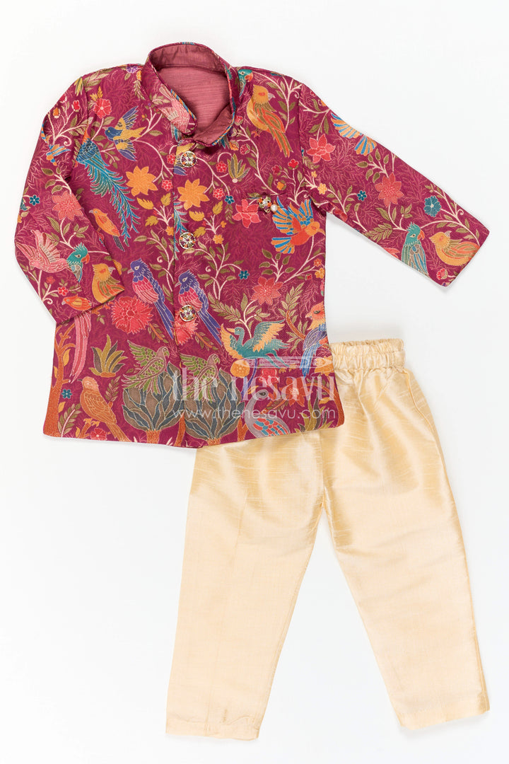 Toddler Boy Sherwani Set for Festive Occasions and Weddings