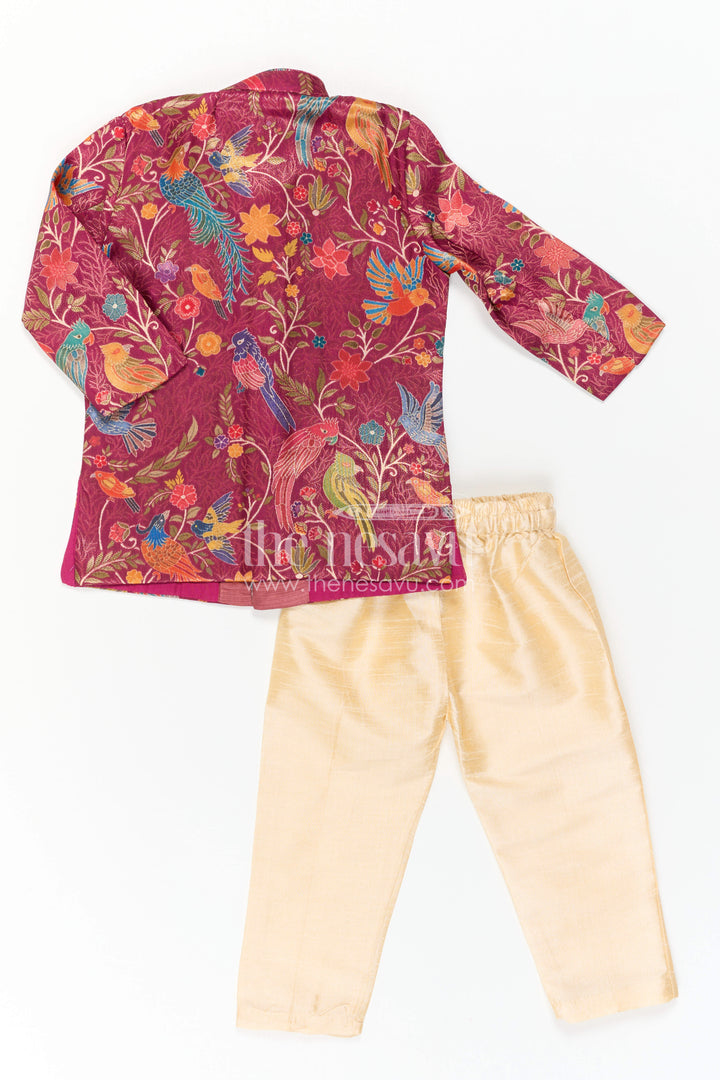 Toddler Boy Sherwani Set for Festive Occasions and Weddings