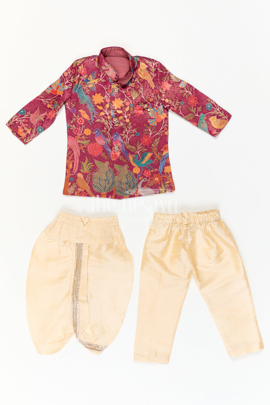 Toddler Boy Sherwani Set for Festive Occasions and Weddings