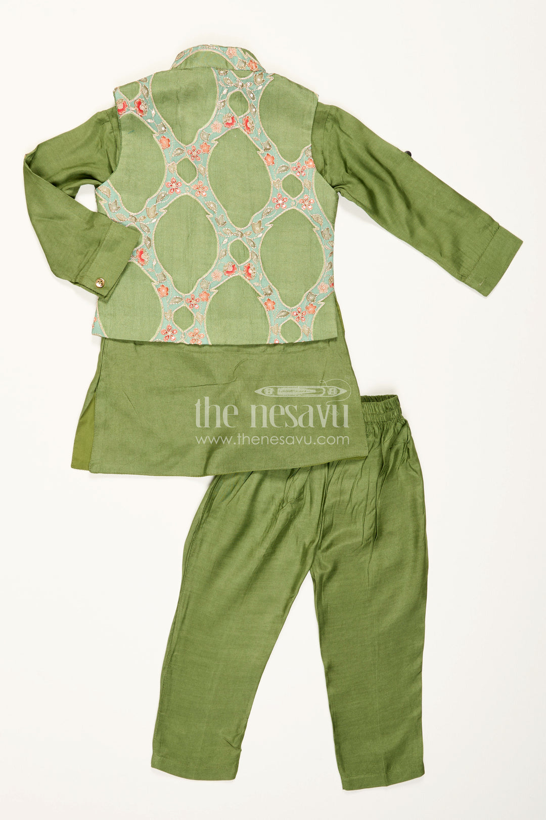 Boys Ethnic Jacket Outfit for Festive Family Functions