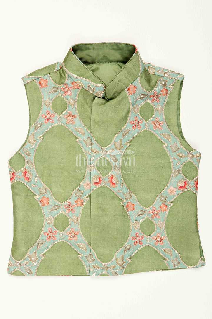 Boys Ethnic Jacket Outfit for Festive Family Functions