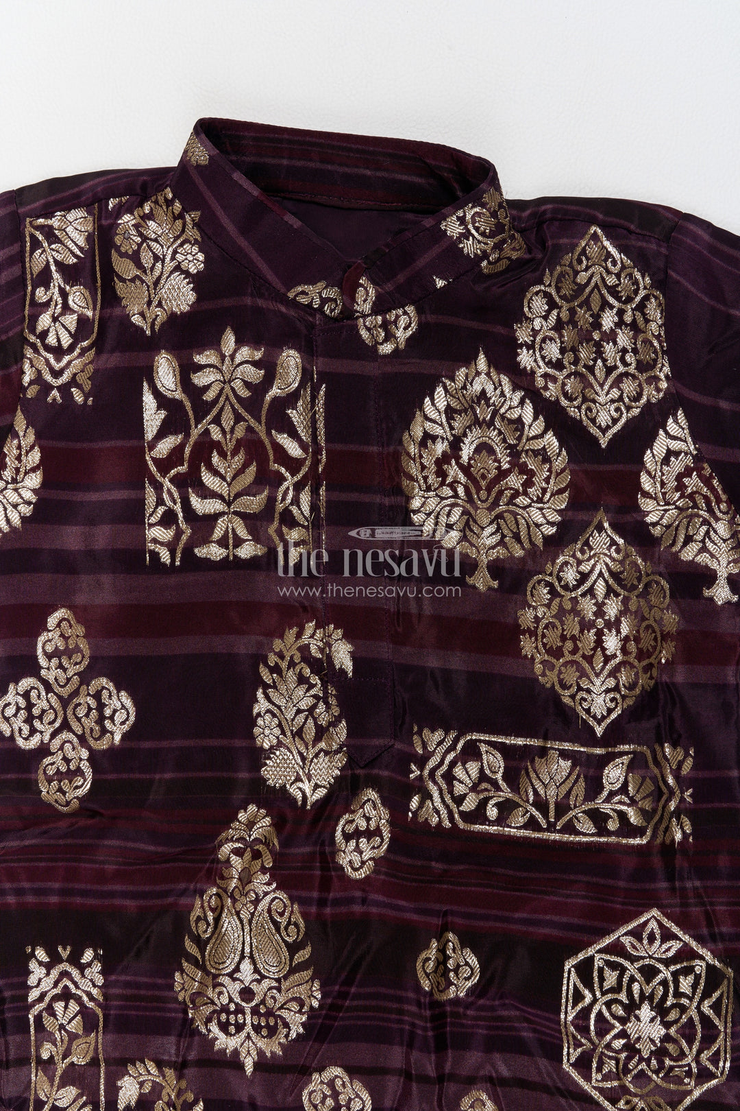 Kurta Pajama for Boys with Woven Texture for Festive Occasions