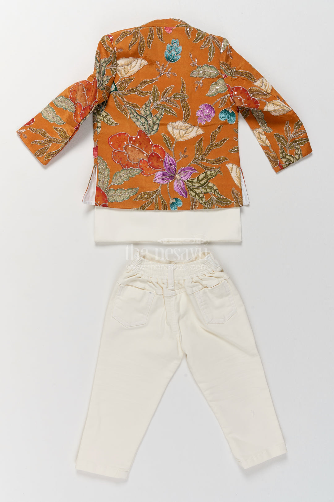Boys Sherwani Set with Sequin Work for Family Functions