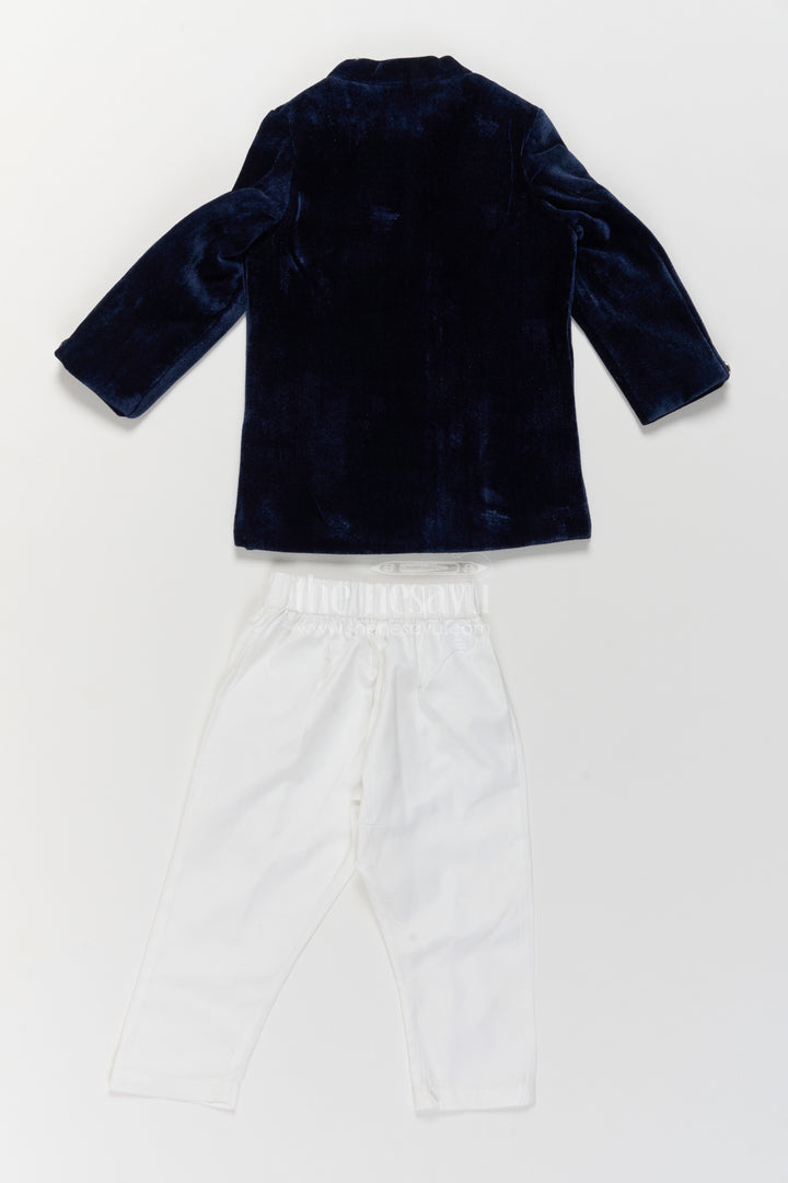 Kids Wedding Sherwani in Blue for Milestone Days