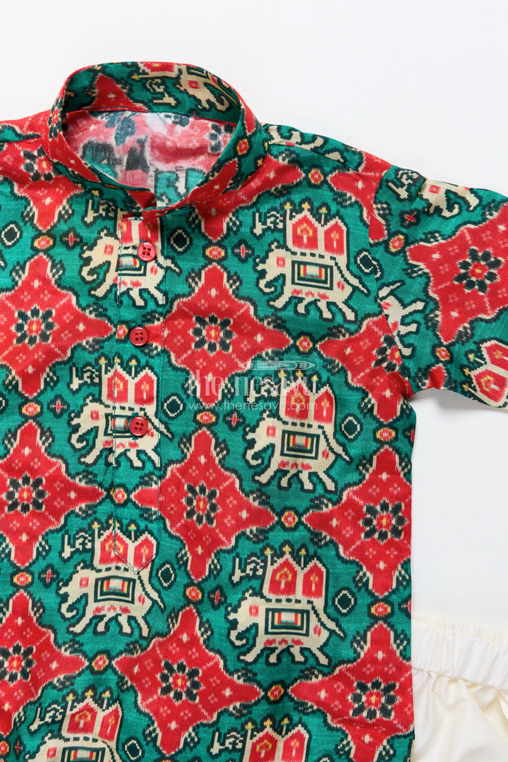 Toddler boys kurta set for traditional functions and festive celebrations