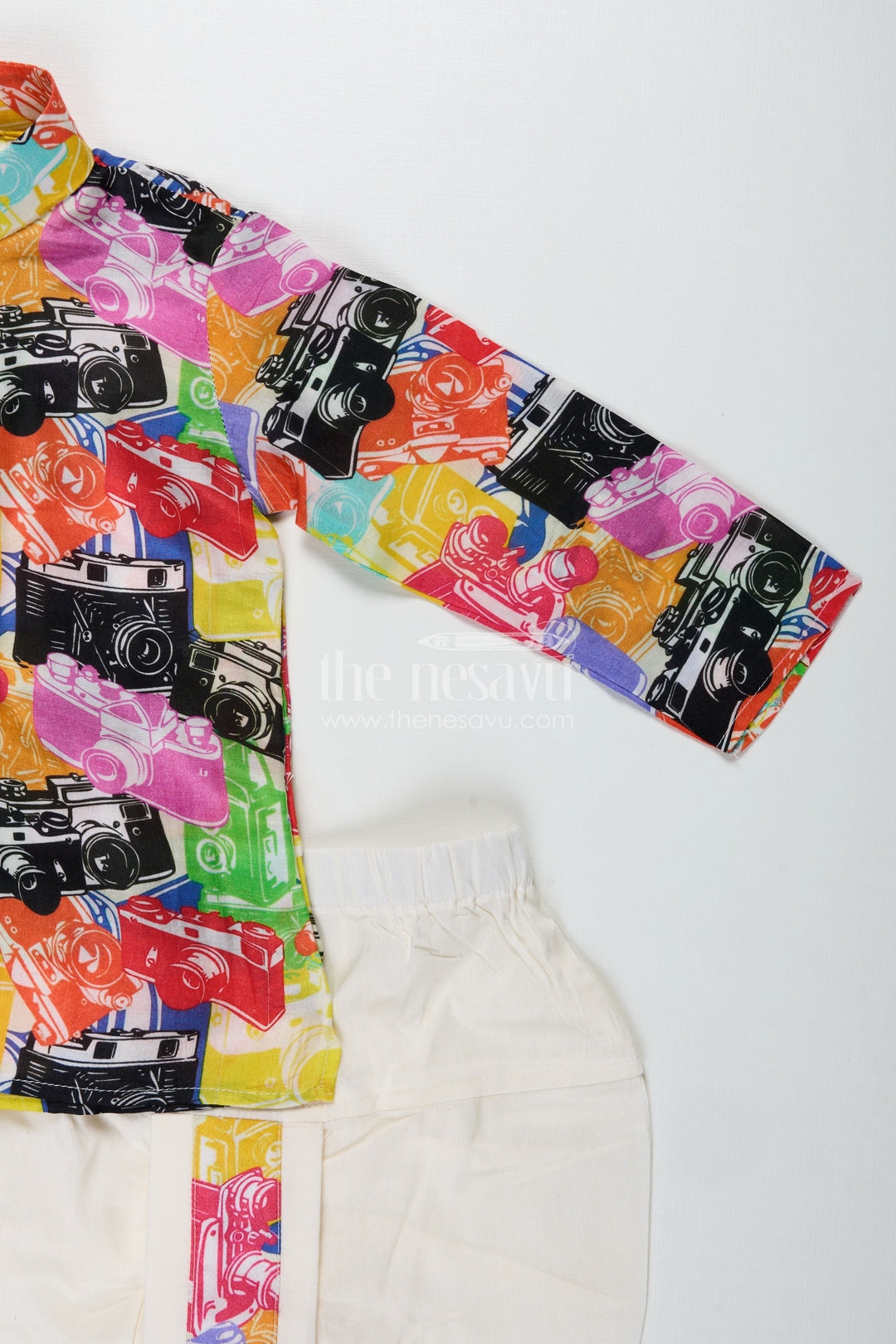 Gentleman Print Dhoti Set For Boys Festive Kurta Outfit