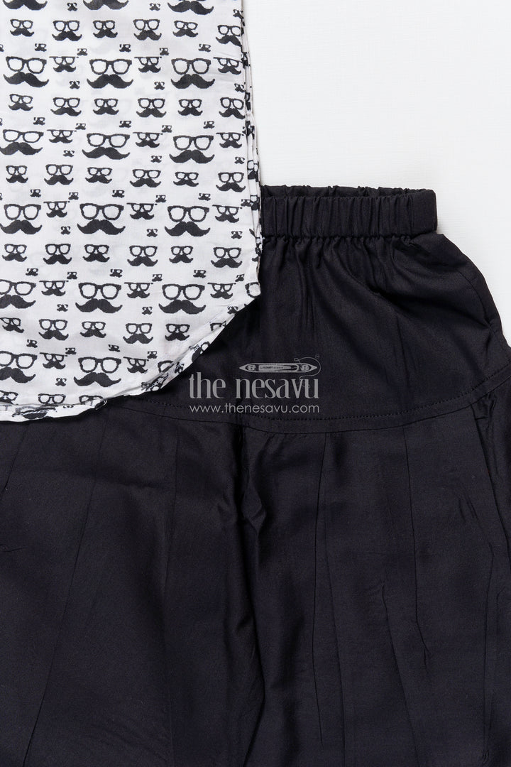 Baby boys printed cotton dothi set for traditional ceremonies
