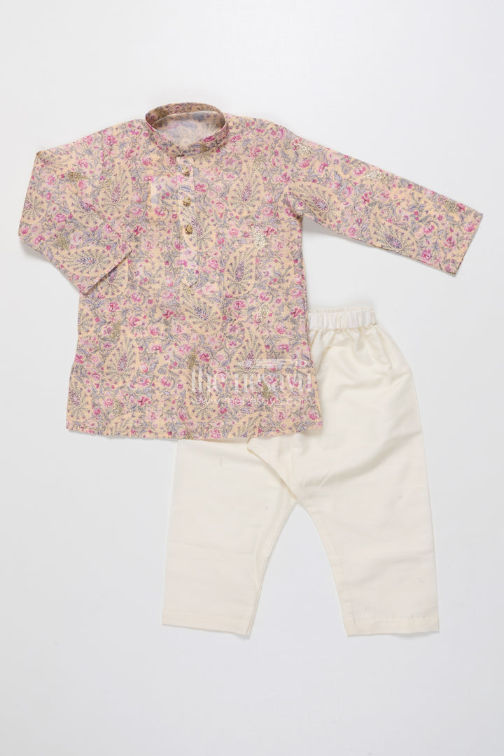 Boys Kurta Set with Digital Print for Festive and Ethnic Days
