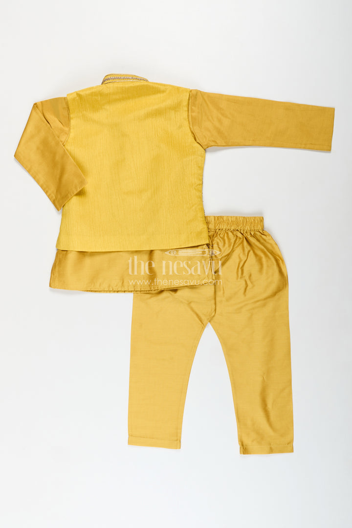 Toddler boys ethnic jacket set for weddings and festive events