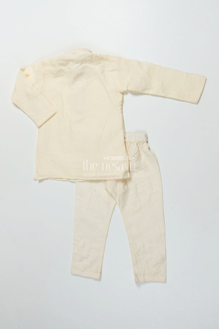 Boys Festive Jacket Kurta Set for Weddings and Traditional Celebrations
