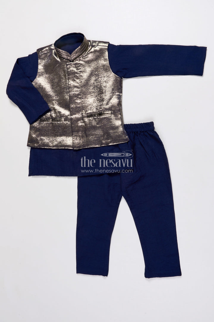 Boys Ethnic Jacket Set for Festive Occasions and Weddings