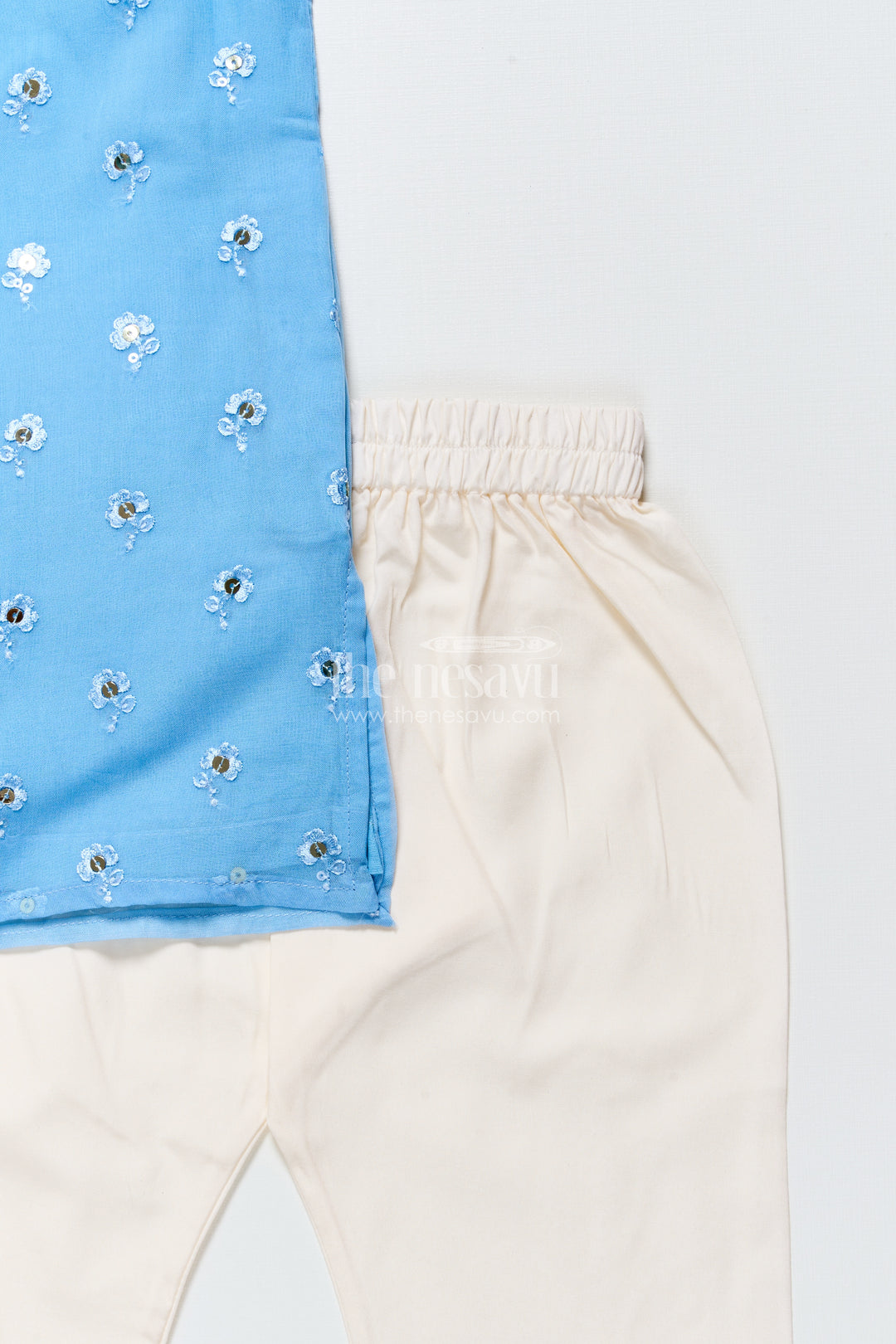 Boys Silk Shirt With Sequin Embroidery Ethnic Festive Wear For Toddler Boys