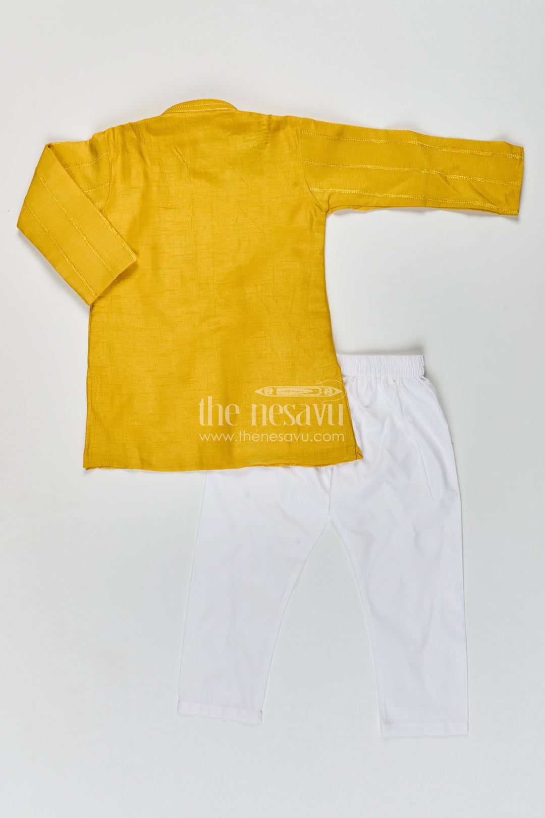 Boys silk kurta set for festivals and family celebrations