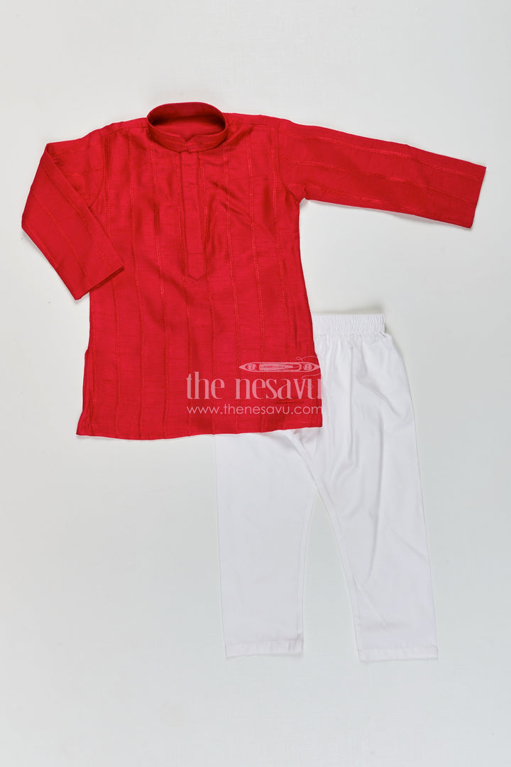 Boys silk blend kurta set for Diwali and festive wear