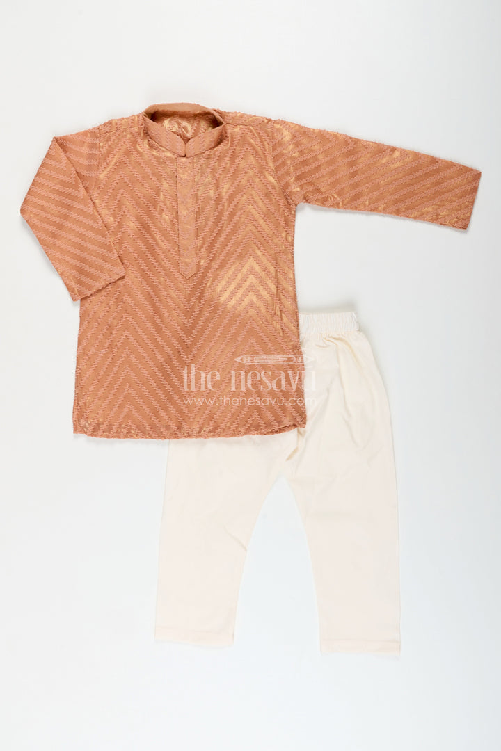 Boys ethnic silk kurta set for festive and cultural events