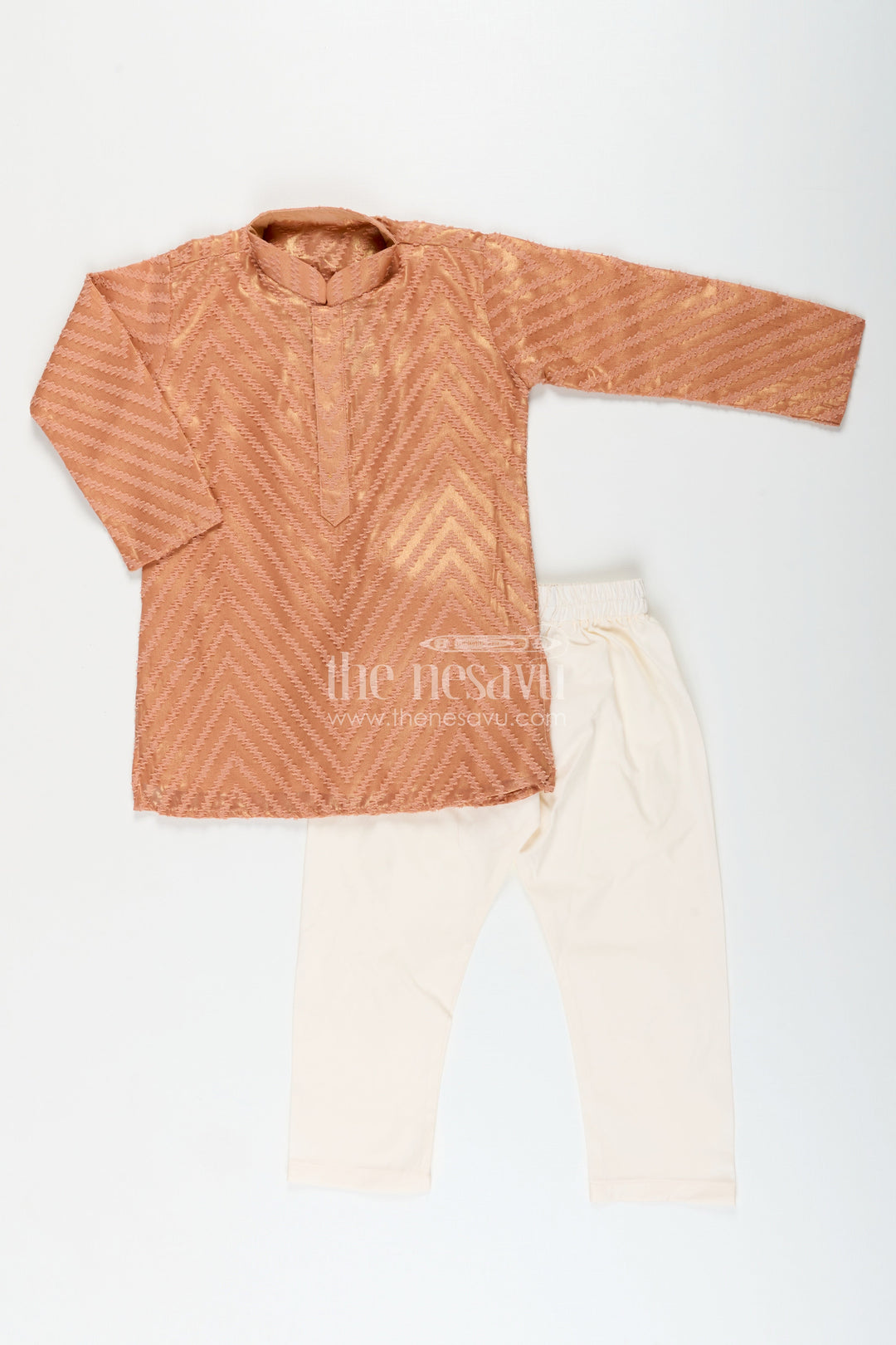 Boys ethnic silk kurta set for festive and cultural events