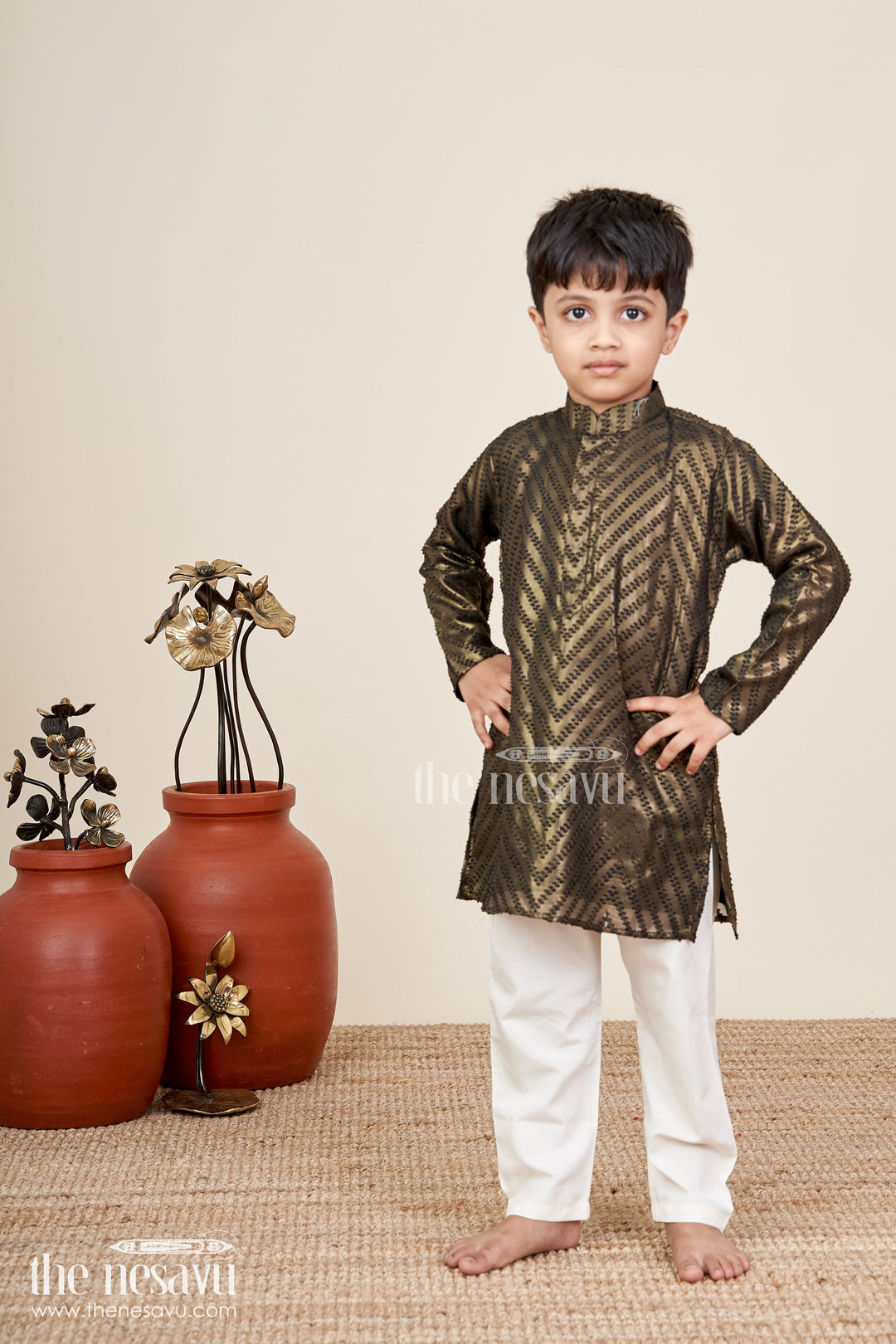 Toddler boys kurta set for weddings and traditional celebrations