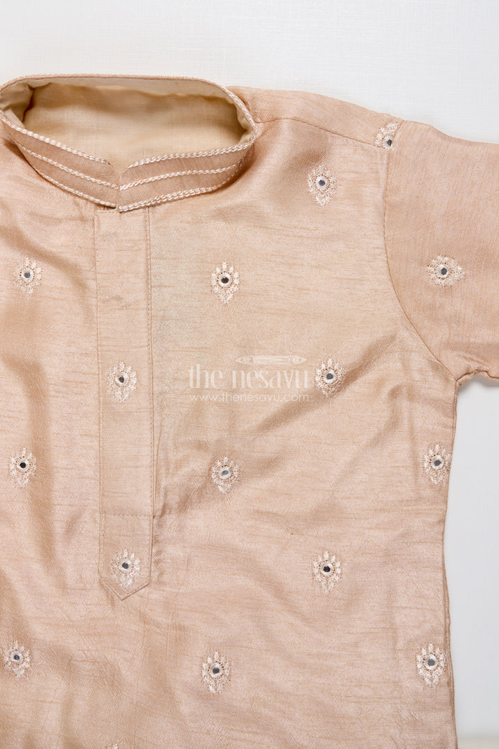 Kids Festive Kurta Set with Embroidered Detailing for Traditional Events