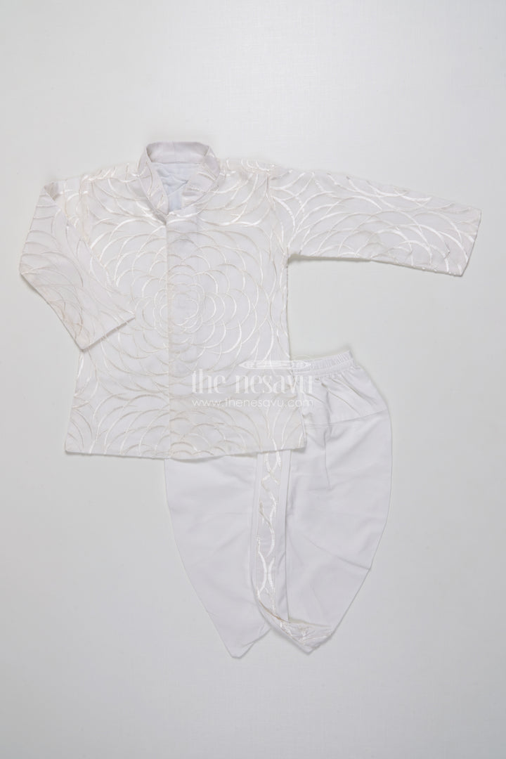 Boys Dothi Set with Mirror and Sequence Embroidery Ethnic Festive Wear