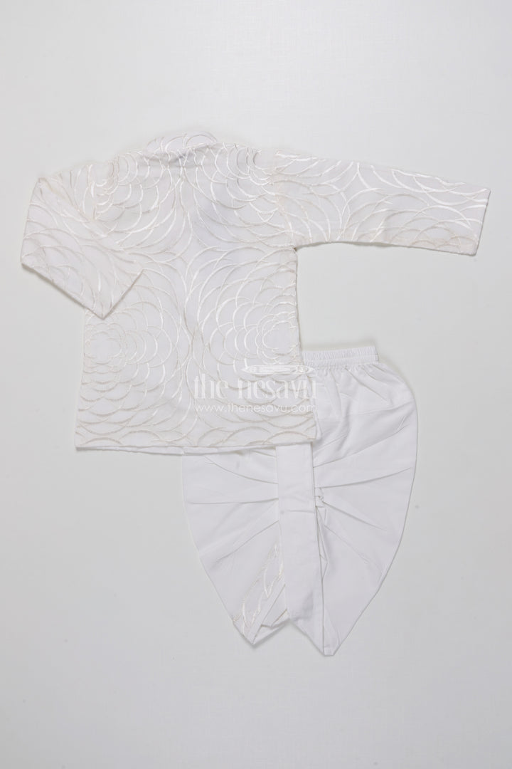 Boys Dothi Set with Mirror and Sequence Embroidery Ethnic Festive Wear
