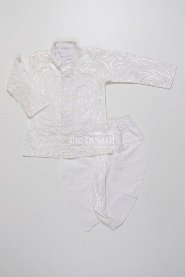 Boys Dothi Set with Mirror and Sequence Embroidery Ethnic Festive Wear