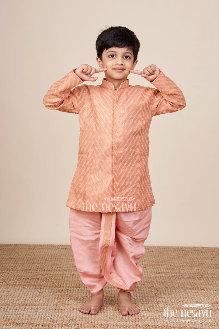 Toddler boys traditional dothi set for ethnic celebrations