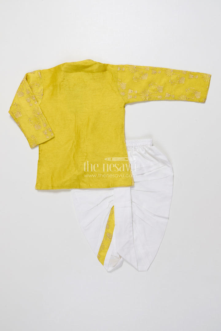 Toddler Boys Kurta Dothi Set for Weddings and Traditional Occasions