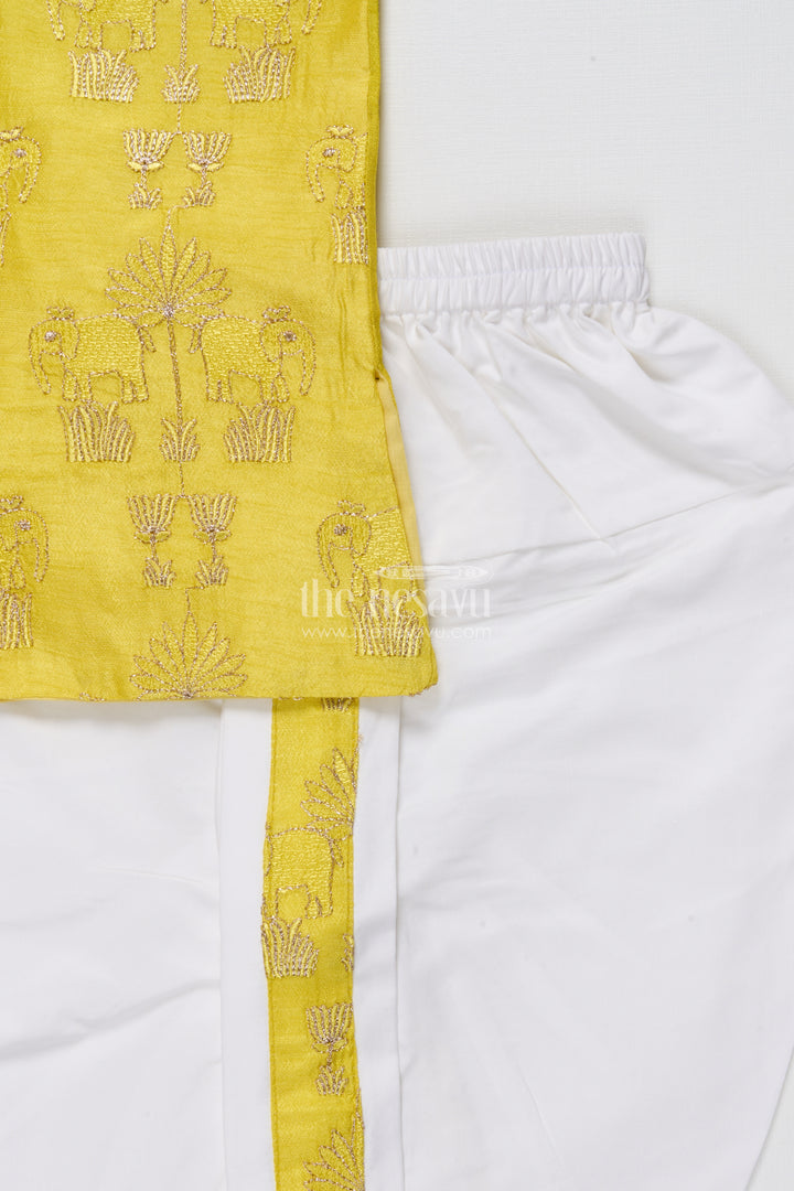 Toddler Boys Kurta Dothi Set for Weddings and Traditional Occasions