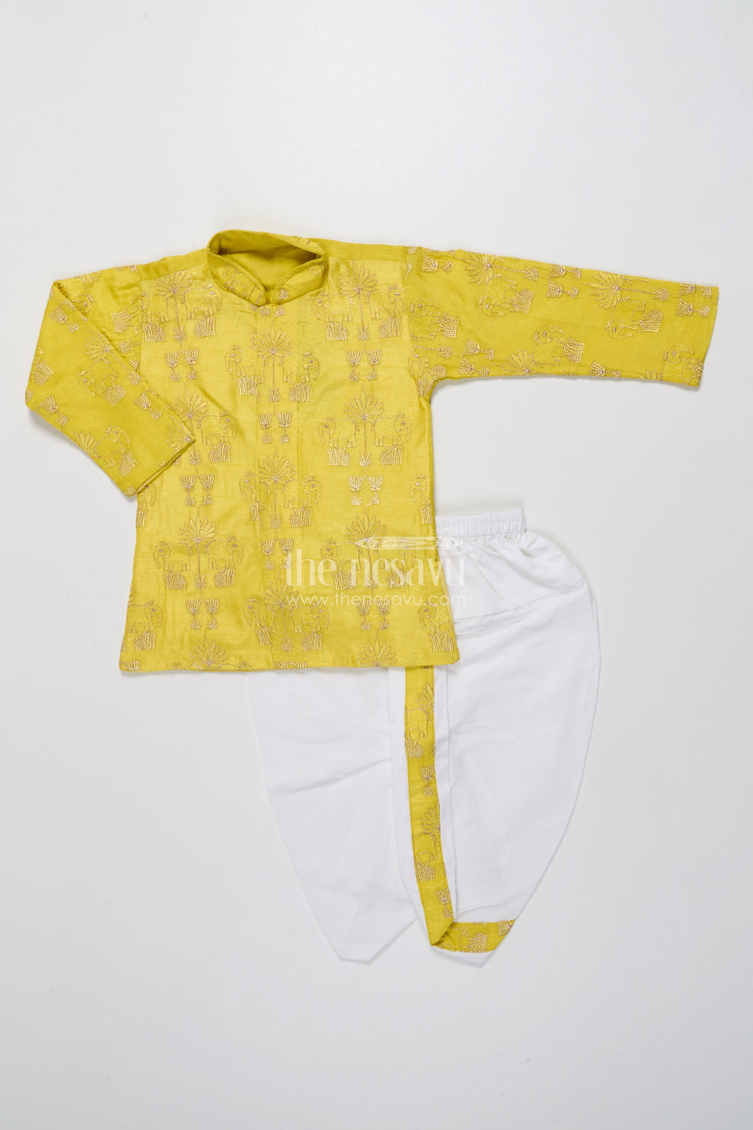 Toddler Boys Kurta Dothi Set for Weddings and Traditional Occasions