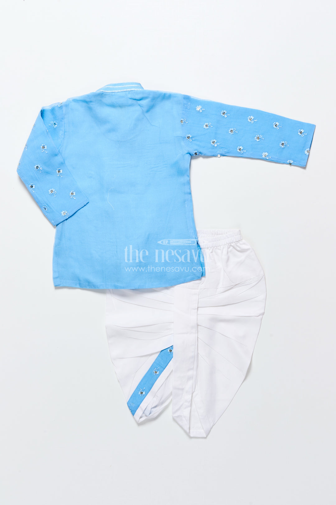 Dhoti set for boys with embroidered kurta for traditional events