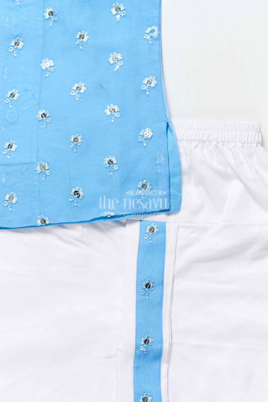 Dhoti set for boys with embroidered kurta for traditional events