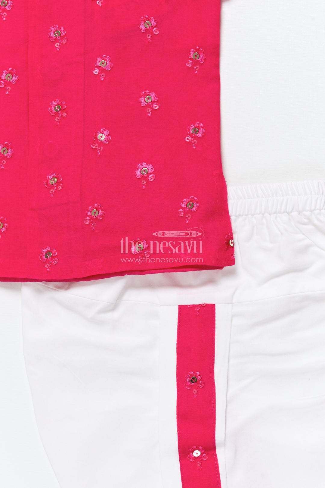 Dhoti set for boys with embroidered kurta for ethnic occasions