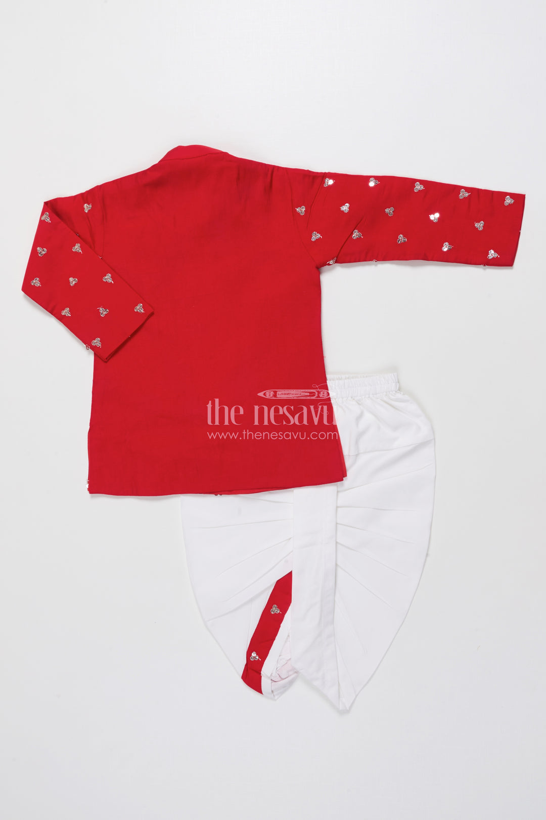 Boys Dothi Set with Sequence Embroidery Traditional Festival Wear