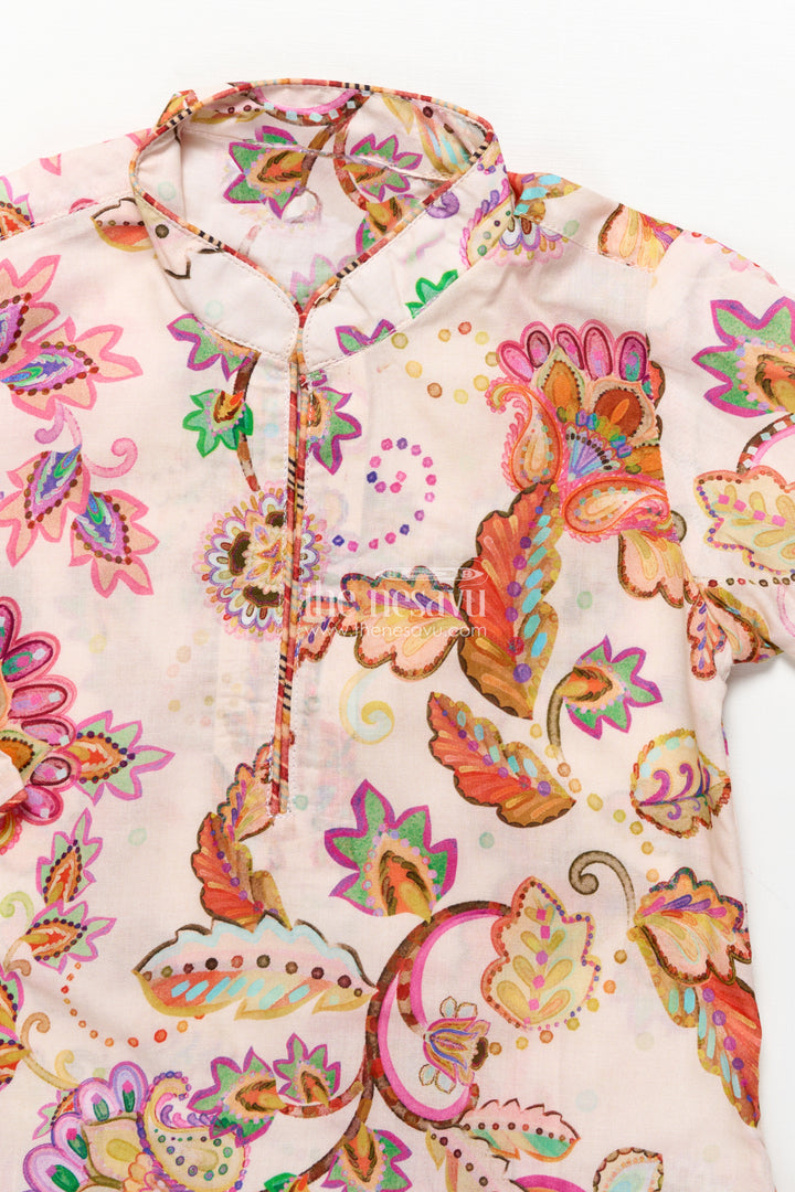 Boys printed kurta set for birthday parties and ethnic day