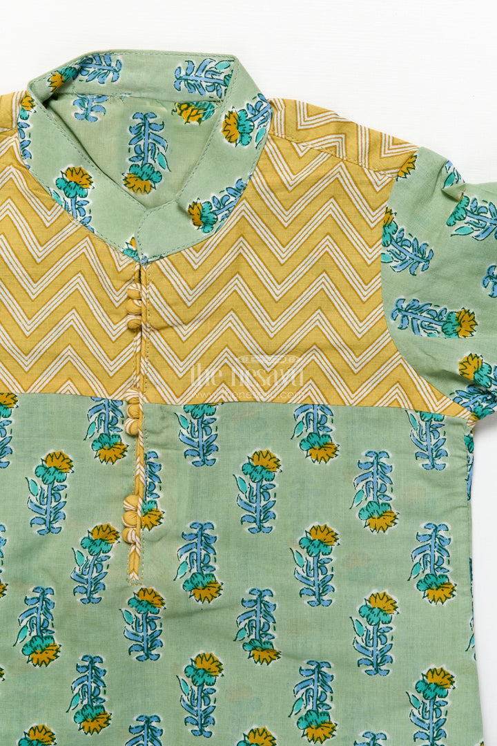 Boys cotton kurta set for casual festive wear and family outings