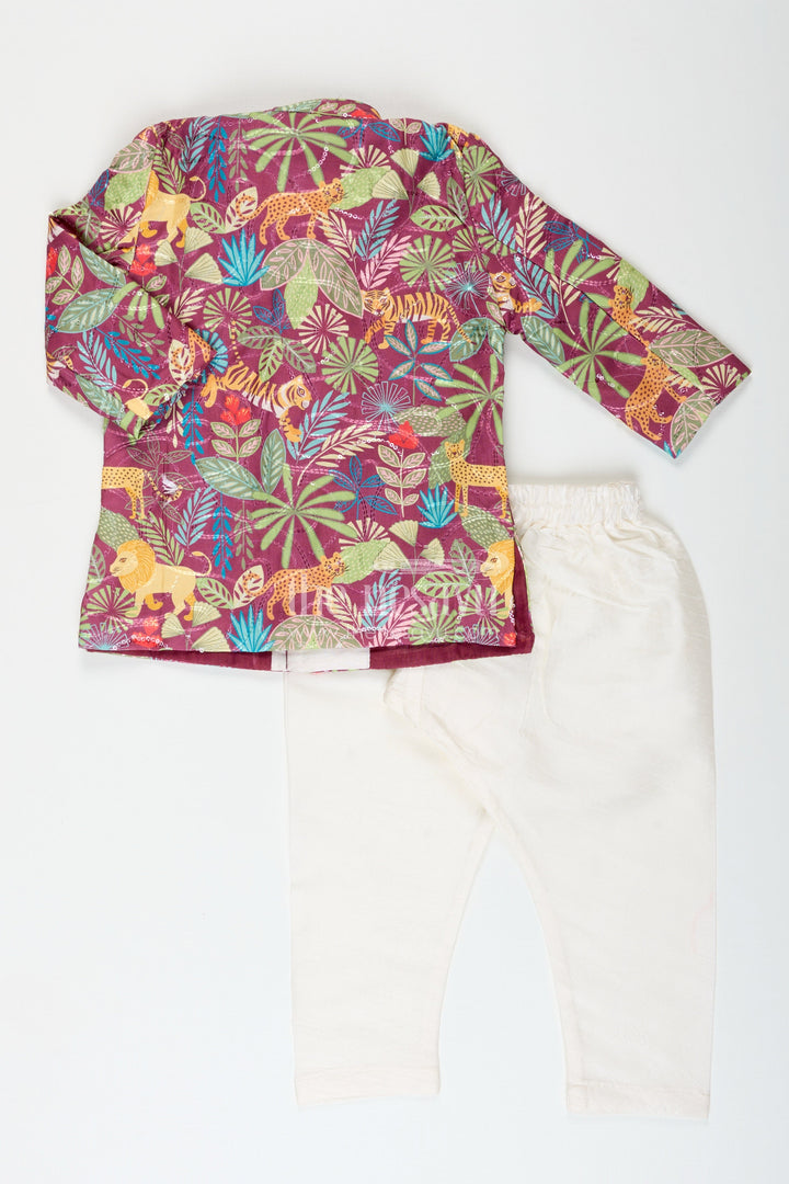 Traditional kurta and dhoti set for toddler boys festive wear