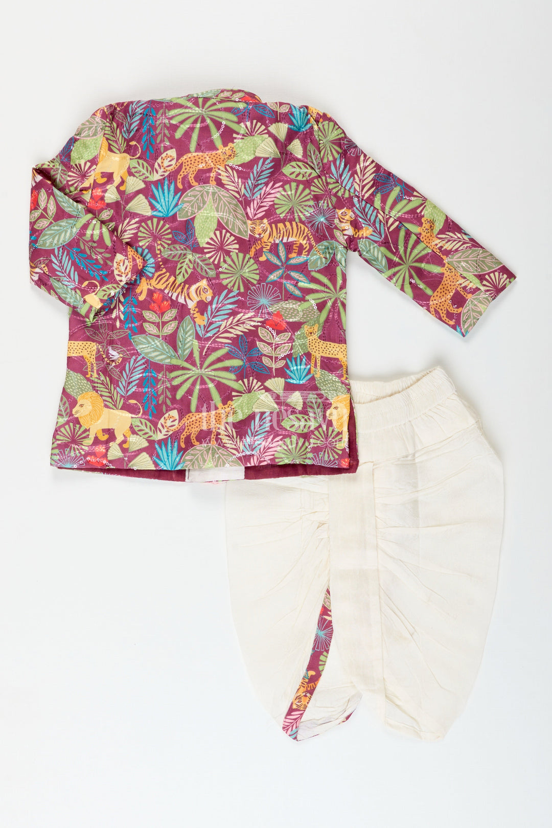 Traditional kurta and dhoti set for toddler boys festive wear