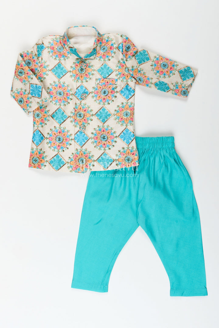 Boys kurta set with dhoti and pajama for cultural events and functions