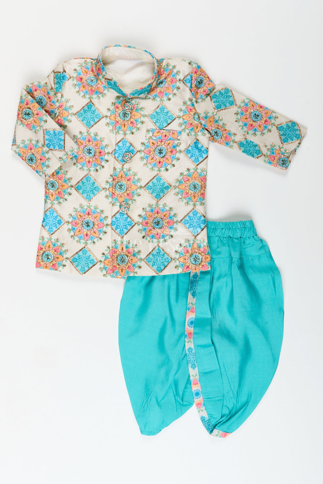 Boys kurta set with dhoti and pajama for cultural events and functions