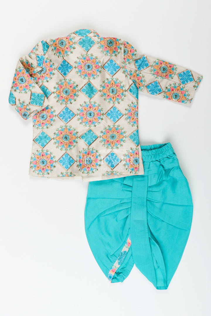 Boys kurta set with dhoti and pajama for cultural events and functions