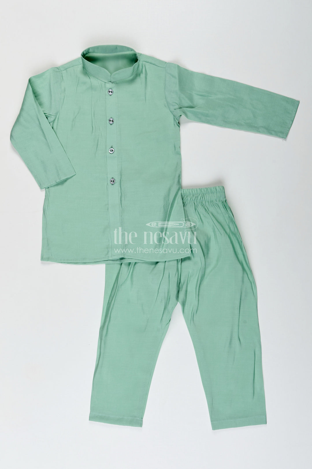 Boys kurta set with embroidered jacket for weddings and special occasions