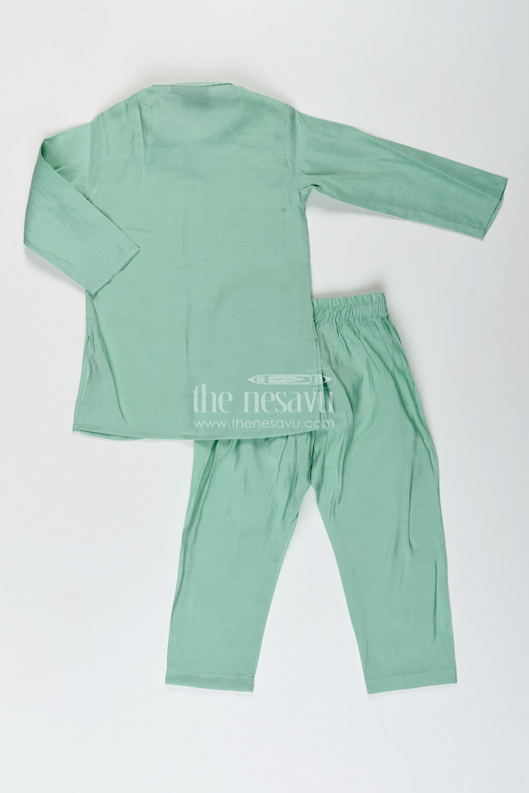 Boys kurta set with embroidered jacket for weddings and special occasions