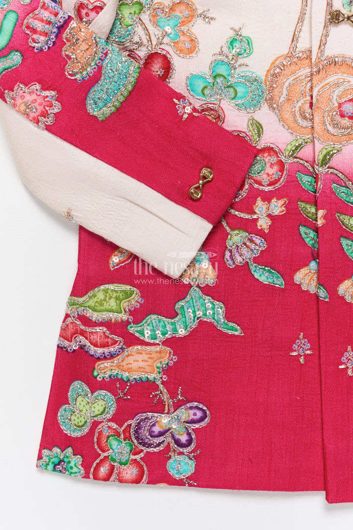 Embroidered Boys Sherwani Set for Festive Weddings and Cultural Functions