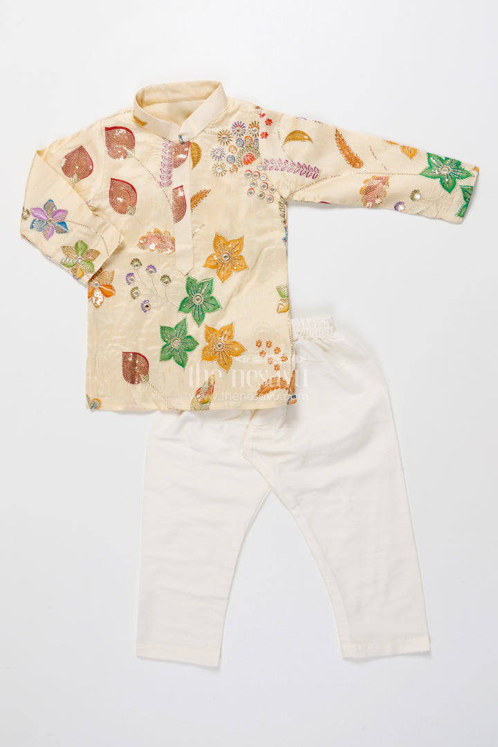 Designer Embroidered Kurta Set for Boys for Ethnic School Days and Weddings