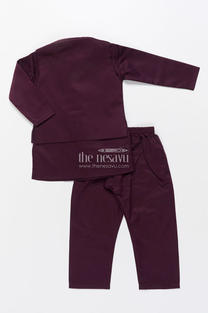Boys Kurta Set with Embellished Jacket for Weddings and Festive Wear
