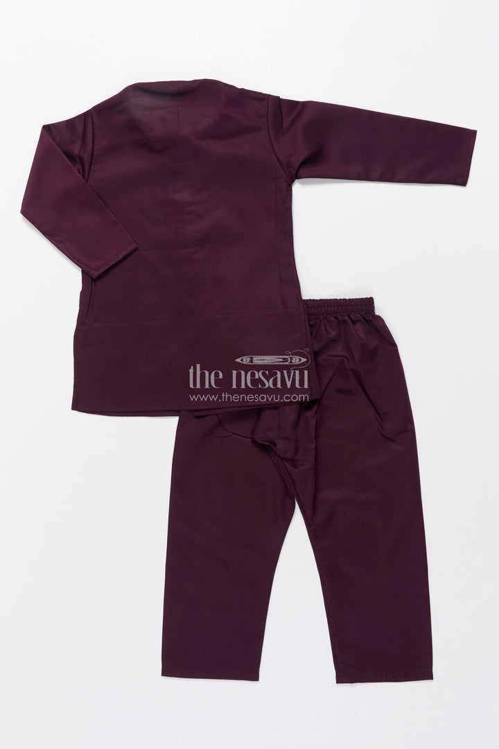 Boys Kurta Set with Embellished Jacket for Weddings and Festive Wear