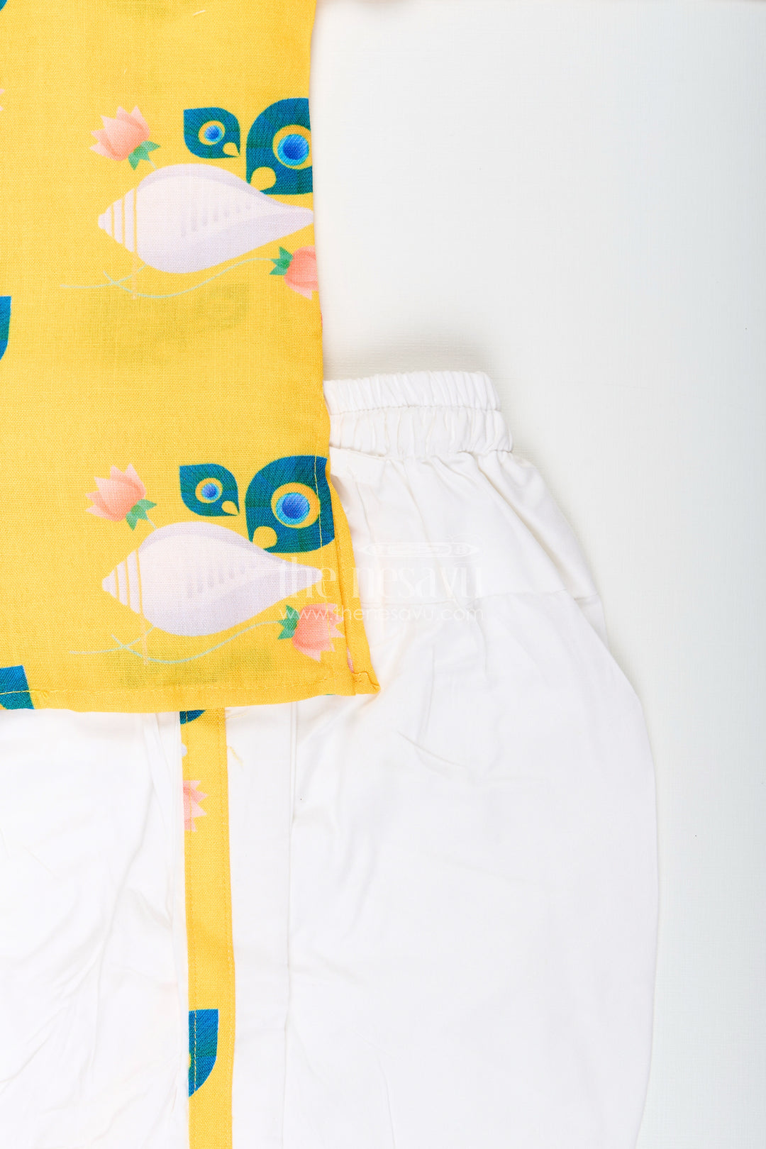 Boys traditional dothi set with playful digital print kurta